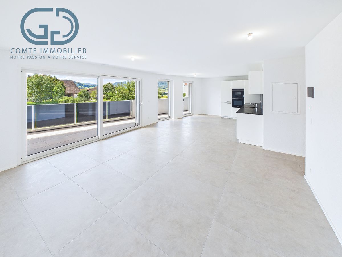 Appartement neuf de 4,5 pièces avec une grande terrasse - Haute performance énergétique